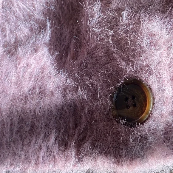 Wild Fable worn once Cropped Soft Fuzzy Cardigan M Purple Lavender - Picture 6 of 6